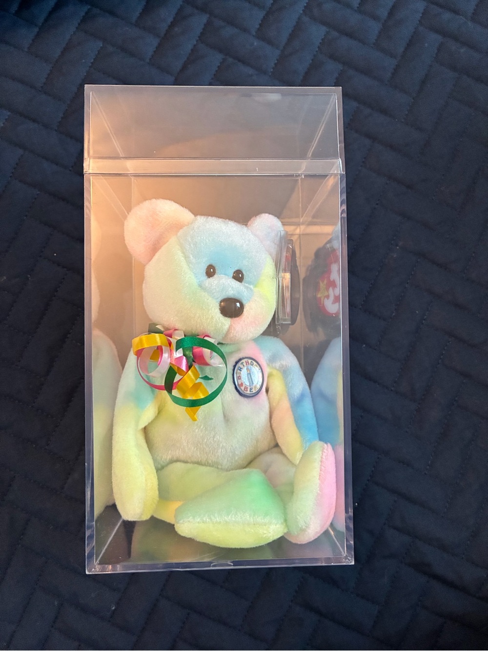 Ty Pastel Happy Birthday Bear Plush with Ribbon Accents